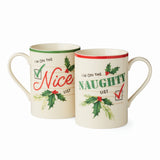 Naughty & Nice 2-Piece Mug Set