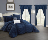 Avila Navy King 20pc Comforter Set