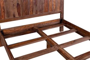 Porter Designs Kalispell Solid Sheesham Wood King Natural Bed Natural 04-116-17-PD101H-KIT