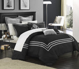 COSMO BLACK KING 8PC COMFORTER SET