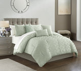 Meredith Green Queen 6pc Comforter Set