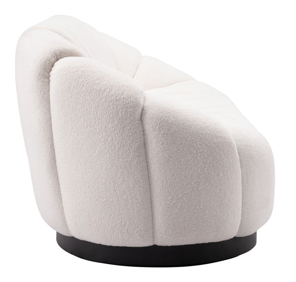 Zuo Modern Bhutan 100% Polyester, Plywood, Steel, Polypropylene Modern Commercial Grade Sofa Cream, Black 100% Polyester, Plywood, Steel, Polypropylene