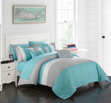 Ayelet Turquoise King 10pc Comforter Set