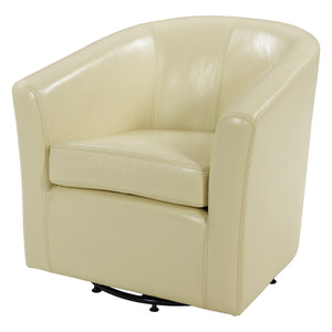 Hayden 360-Degree Swivel Tub Chair – Luxurious Bonded Leather, Sturdy Construction, Fully Assembled