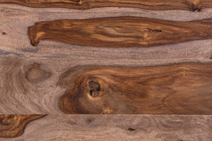 Porter Designs Taos Solid Sheesham Wood Natural End Table Brown 05-196-24-9010H