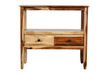 Porter Designs Sheesham Accents Solid Wood Natural Console Table Natural 05-116-10-PDU108