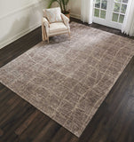 Nourison Ellora ELL02 Tribal Handmade Knotted Indoor only Area Rug Sand 9'9" x 13'9" 99446384799