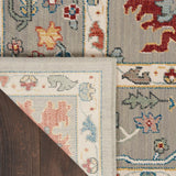 Nourison Parisa PSA03 French Country Machine Made Loom-woven Indoor Area Rug Grey 9'9" x 13'9" 99446858191