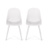 Posey Outdoor Modern Dining Chair (Set of 2)