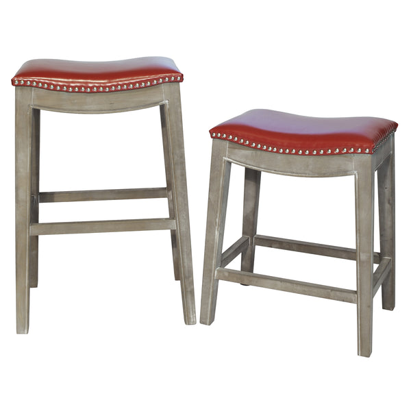 Elmo Contemporary Bonded Leather Counter Stool - Stylish Design for Kitchen Islands and Bars