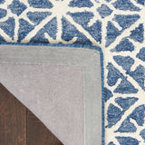 Nourison Nicole Curtis Series 2 SR201 Modern & Contemporary Handmade Hand Tufted Indoor only Area Rug Blue 8'6" x 11'6" 99446879769