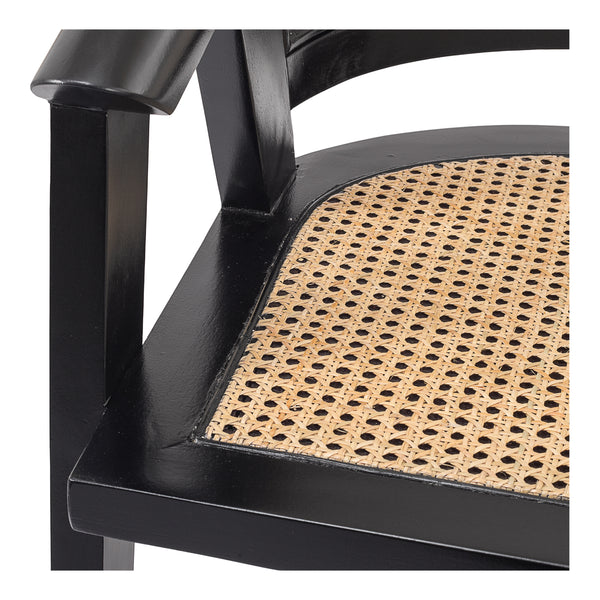 Seine Rattan Dining Chair Black/Natural