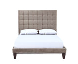 Beethoven Taupe Queen Bed