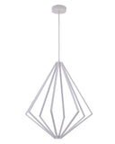 Bethel White LED Chandelier in Metal & Silicone