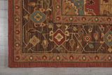 Nourison Living Treasures LI01 Persian Machine Made Loomed Indoor only Area Rug Rust 7'10" x ROUND 99446674159