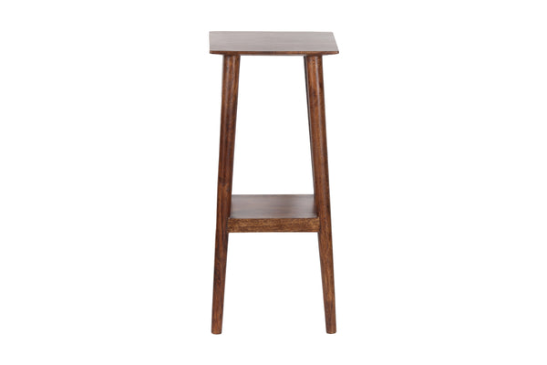 Porter Designs Portola Solid Acacia Wood Transitional End Table Brown 09-108-07-1111