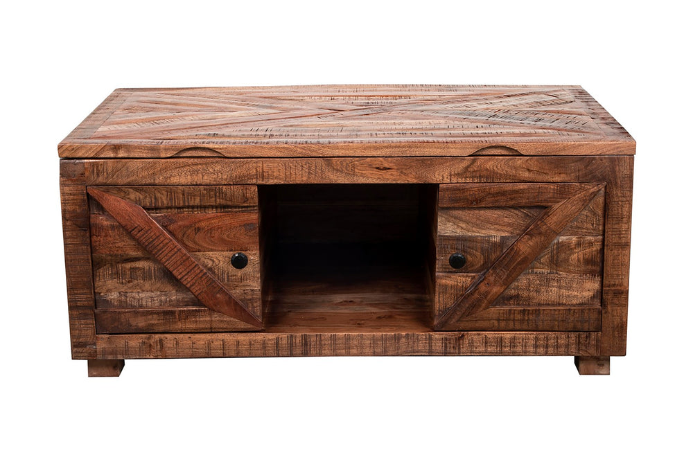 Porter Designs Gunnison Solid Wood Lift Top Contemporary Coffee Table Brown 05-190-04-0011