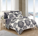 Barcelona Black Twin 6pc Comforter Set