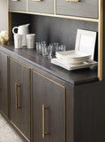 Hooker Furniture Curata Modern-Contemporary Buffet/Credenza in Rubberwood Solids with White Oak Veneers 1600-75900-DKW