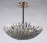 Bethel Silver Chandelier in Metal