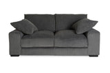 Porter Designs Big Chill Corduroy Contemporary Loveseat Gray 01-33C-02-2249