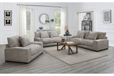 Porter Designs Big Chill Soft Microfiber Contemporary Sofa Cream 01-33C-01-4439