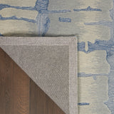Nourison Symmetry SMM04 Artistic Handmade Tufted Indoor Area Rug Blue/Grey 5'3" x 7'9" 99446495488