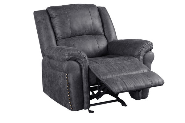 Porter Designs Socorro Manual Contemporary Recliner Gray 03-180C-03-7625