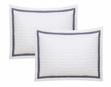 Birmingham White King 3pc Quilt Set