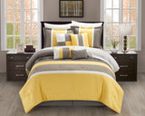 Euphoria Yellow King - 12 pcs Comforter Set