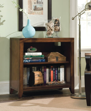 Hooker Furniture Danforth Transitional Low Bookcase in Birch Solids with Cherry Veneers 388-10-420