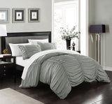 Kaiah Grey King 3pc Comforter Set