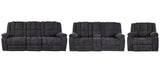 Porter Designs Knox Microfiber Transitional Reclining Sofa Gray 03-201C-01-5213