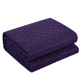 Amandla Purple Queen 3pc Quilt Set