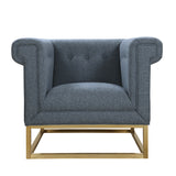 Palmira Blue Club Chair