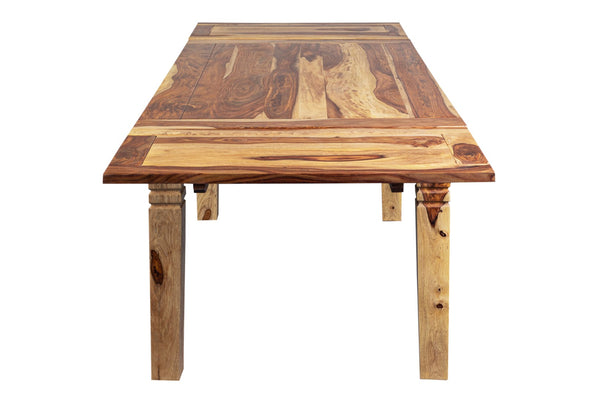 Porter Designs Taos Solid Sheesham Wood 72" - 112" Extension Natural Dining Table Natural 07-196-01-9039N