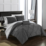 Jacky Grey King 4pc Comforter Set