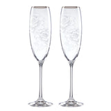 Silver Peony™ Toasting Flute - Set of 4