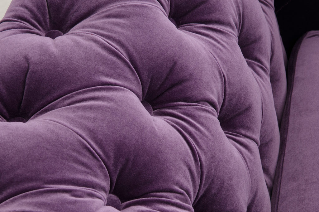 Syracus Purple Velvet Sofa