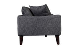 Porter Designs Asher Mid-Century Modern Modern Sofa Gray 01-33C-01-5203