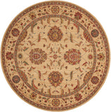 Nourison Living Treasures LI04 Persian Machine Made Loomed Indoor only Area Rug Ivory 5'10" x ROUND 99446181817