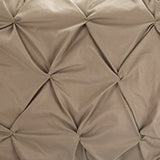 Talia Taupe Queen 3 Piece Duvet Set