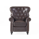 Walder Contemporary Tufted Recliner with Nailhead Trim