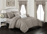 Avila Taupe Queen 20pc Comforter Set