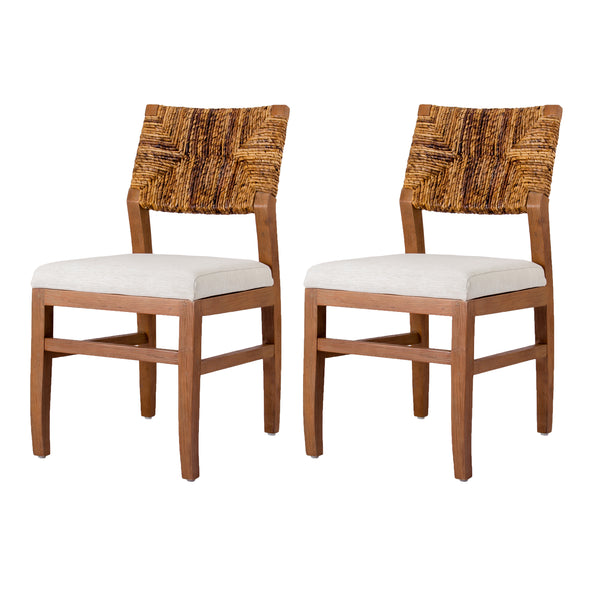 Lyon Abaca Dining Chair - Set of 2 Natural