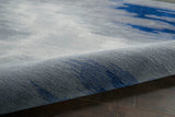 Nourison Symmetry SMM10 Artistic Handmade Tufted Indoor Area Rug Grey/Blue 7'9" x 9'9" 99446709745
