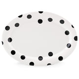 Kate Spade Deco Dot™ 14" Oval Serving Platter 856717 856717-LENOX