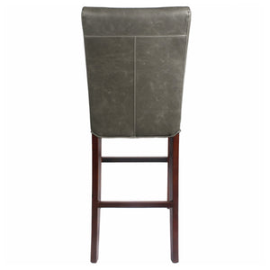 Milton Bar Stool - Stylish Bonded Leather Design with Solid Birch Frame for Modern Home Interiors