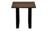 Porter Designs Manzanita Live Edge Solid Acacia Wood Natural End Table Brown 05-196-07-2340T-KIT