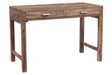 Porter Designs Urban Solid Sheesham Wood Contemporary Desk Natural 10-117-05-8058N